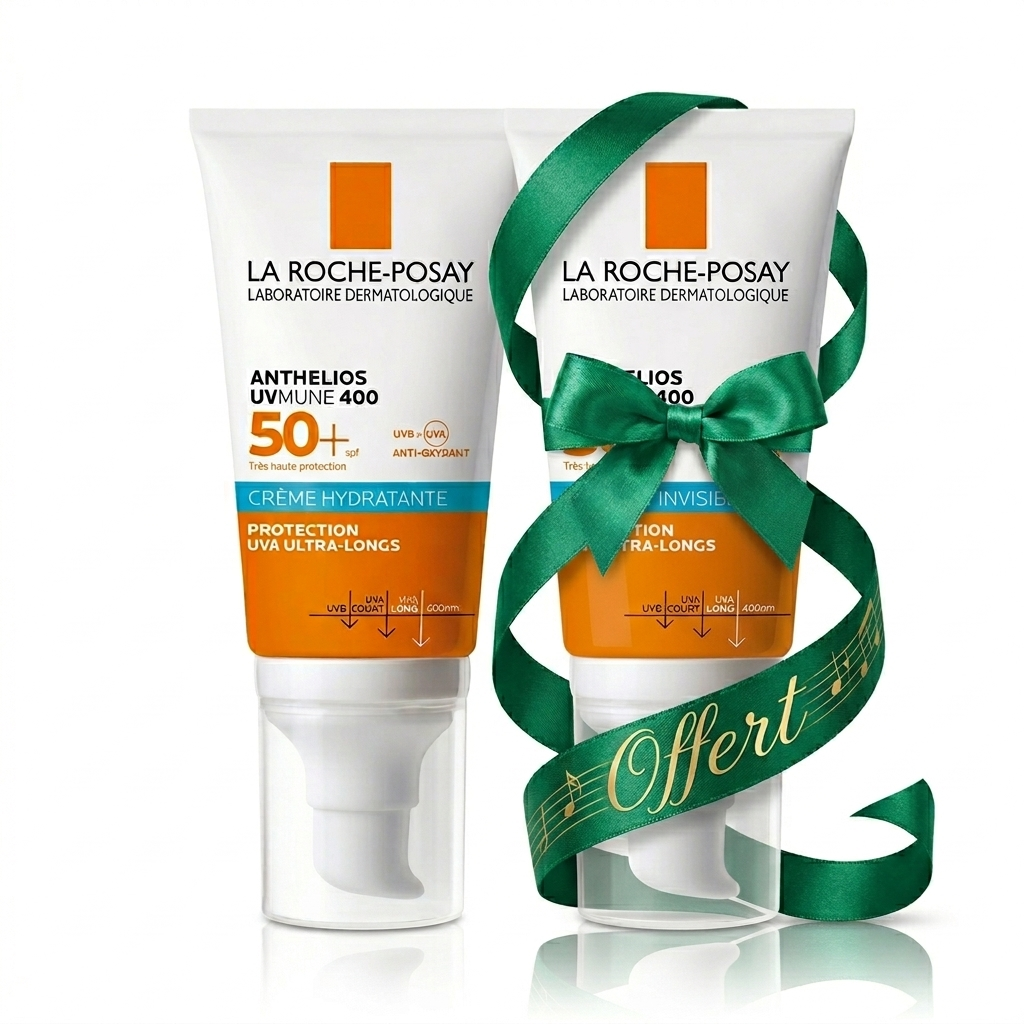 LA ROCHE POSAY ANTHELIOS UVMUNE 400 CREME HYDRATANTE INVISIBLE SPF50+ 50ML+(LE 2 EME OFFERT)