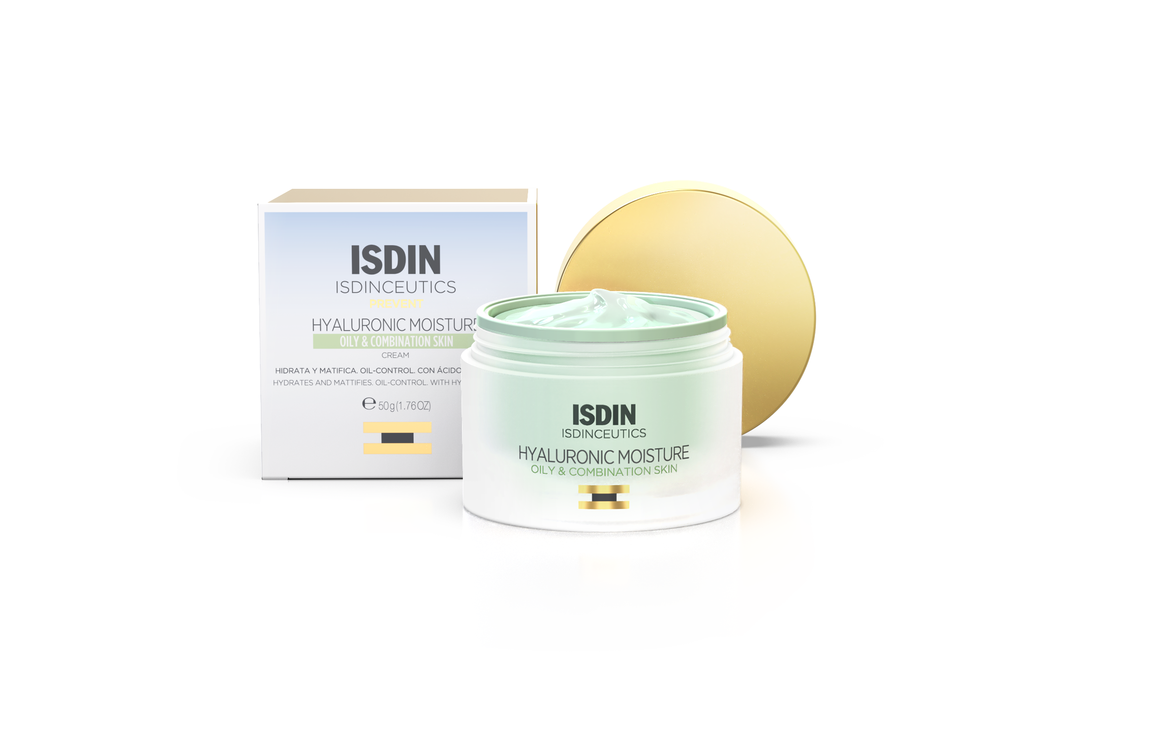 ISDIN ISDINCEUTICS CREME HYDRATANTE RICHE D'ACIDE HYALURONIQUE PEAUX MIXTES A GRASSES 50G