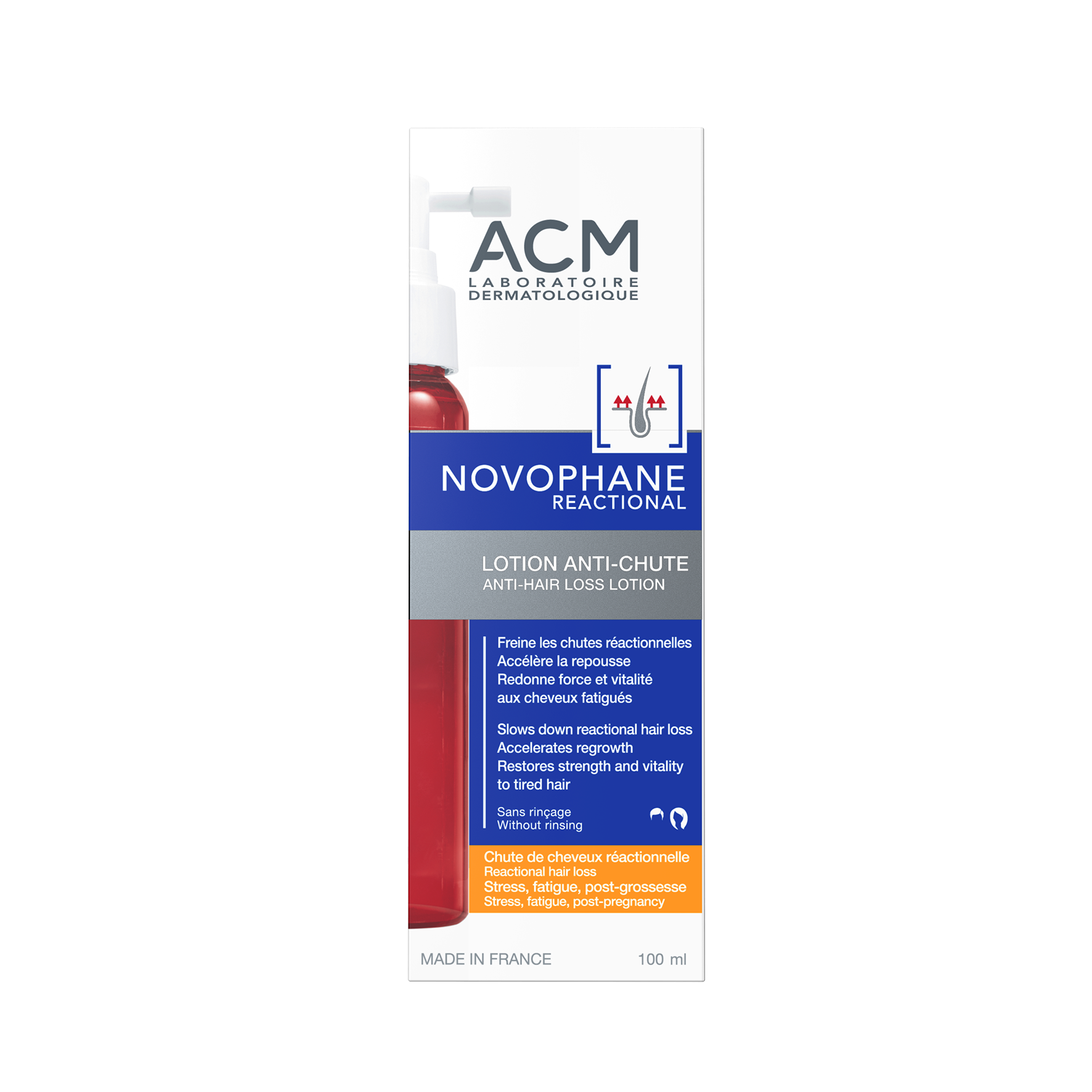 ACM Novophane lotion chute Reactional