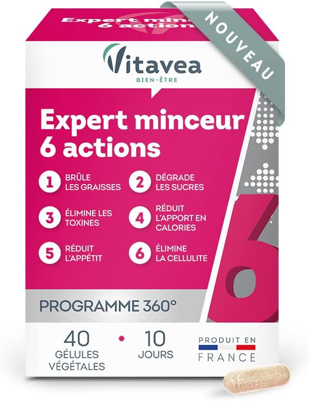 Vitavea Bien-être Expert minceur 6 actions Boite de 40 gélules
