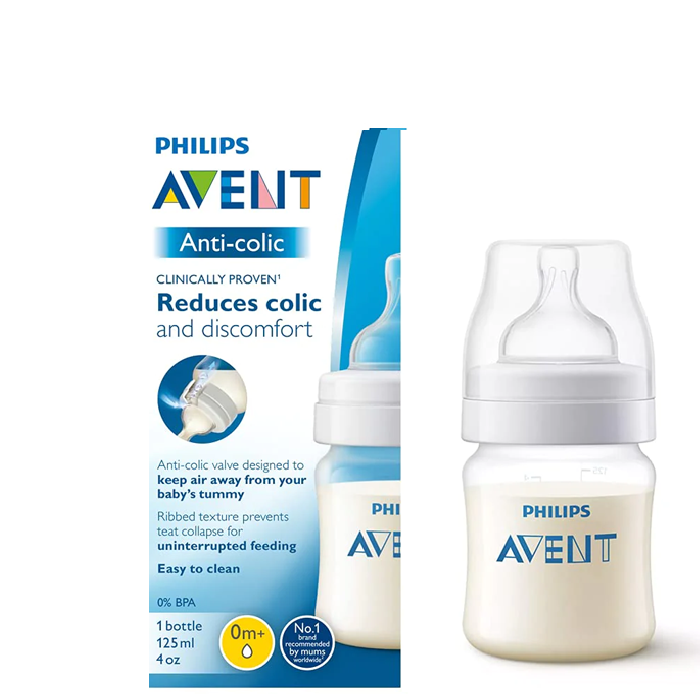 AVENT BIB NATURAL ANTI-COLIC 1M+ 260ML 