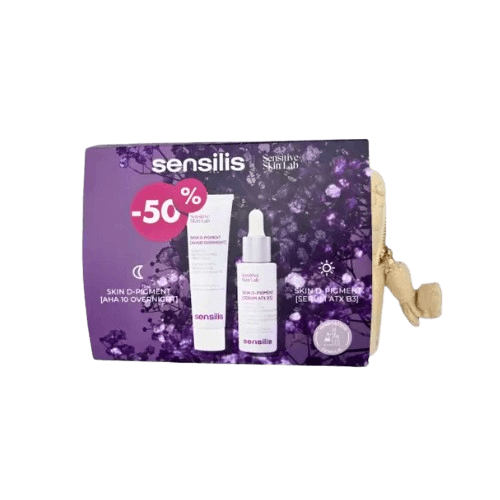 SENSILIS SKIN D-PIGMENT [SERUM ATX B3] 30ML+D-PIGMENT [AHA10 OVERNIGHT] 30ML(-50%)+TROUSSE (OFFERT)