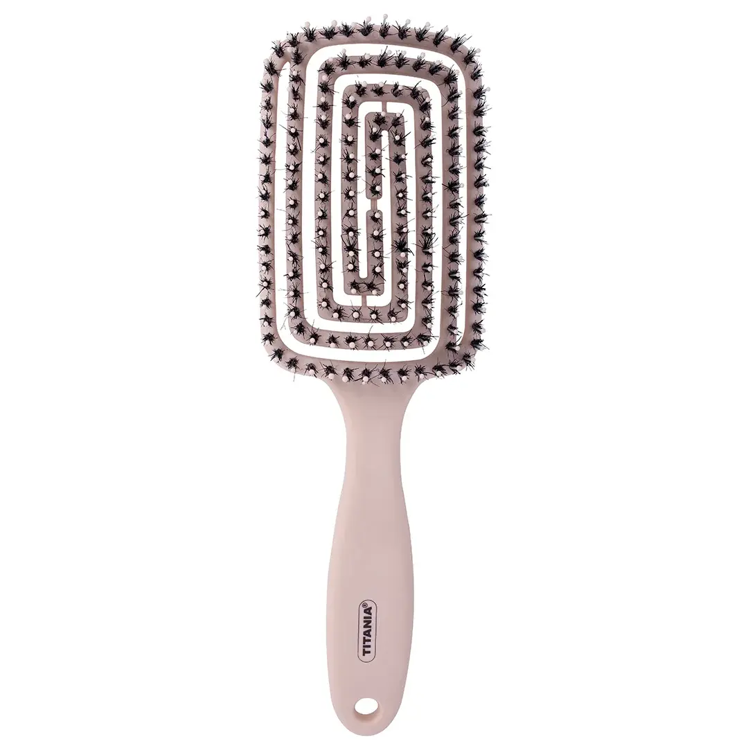 Brosse paddle flex rose poudré