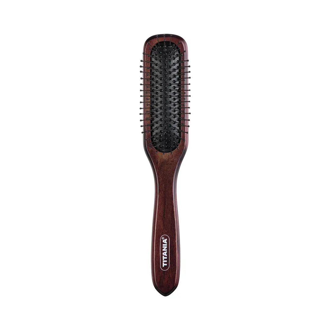Brosse en bois naturel marron | 7 rangeés 