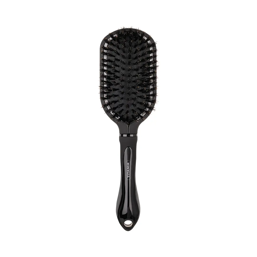 Brosse pneumatique noire en poils de sanglier