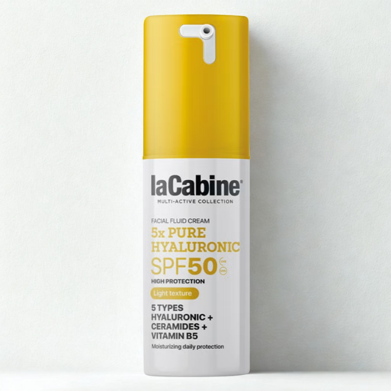 LA CABINE 5X PURE HYALURONIC FACIAL FLUID CREAM SPF50 30ML