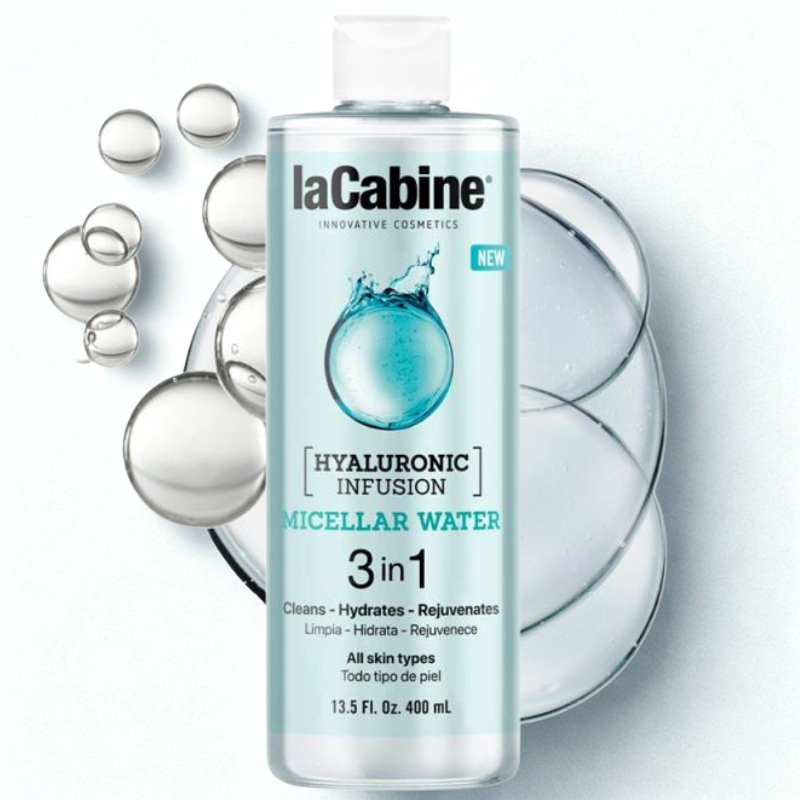 LA CABINE HYALURONIC INFUSION EAU MICELLAIRE 3 EN 1 400ML