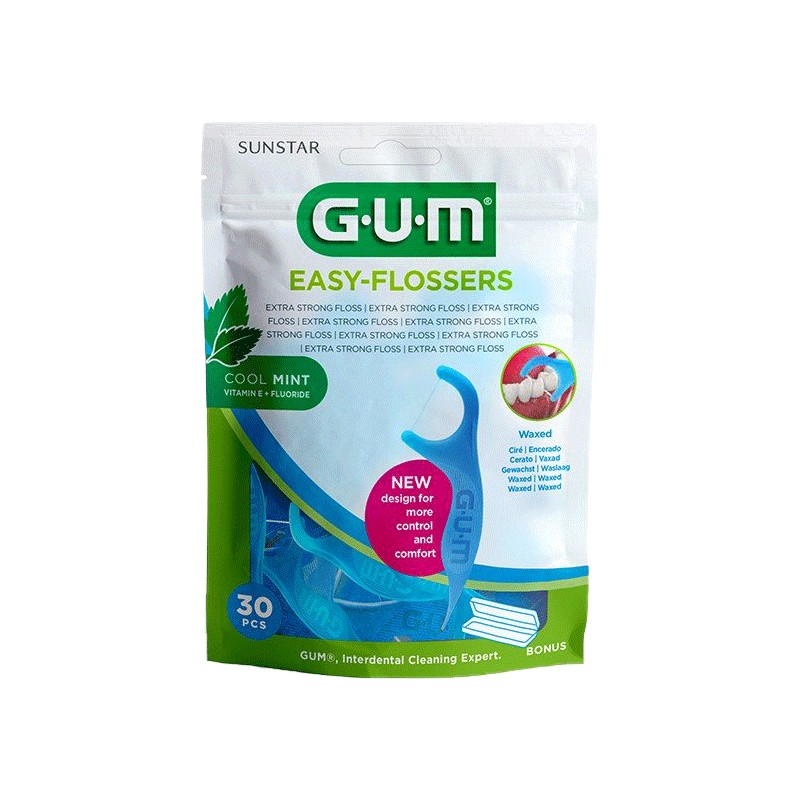 GUM EASY FLOSSERS PORTE FIL DENTAIRE 30PCS 890