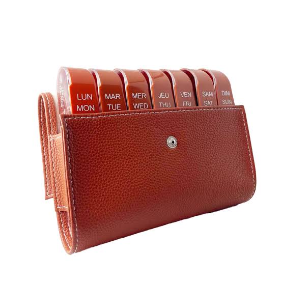 ANYCARE Pilulier XXL Pillbox Acajou