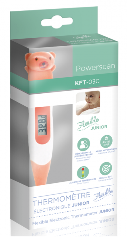 POWERSCAN Thermomètre électronique flexible Junior REF/KFT-03C