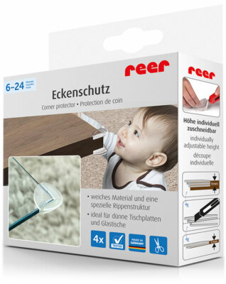 Protection d'angle et de bord ReeR 8212 transparente, lot de 4